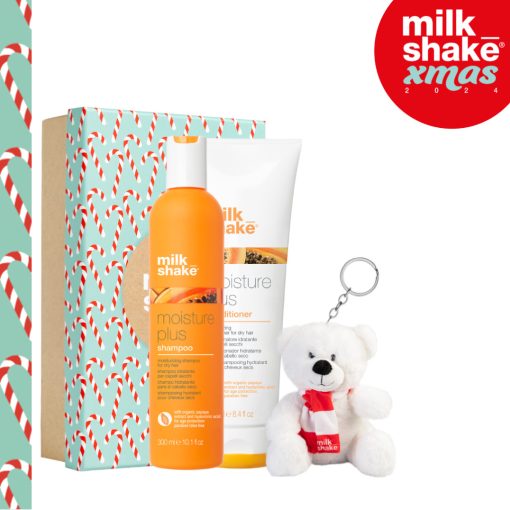 milk_shake®  száraz hajra való sampon és kondicionáló luxury díszdobozban + ajándék milky bear kulcstartó