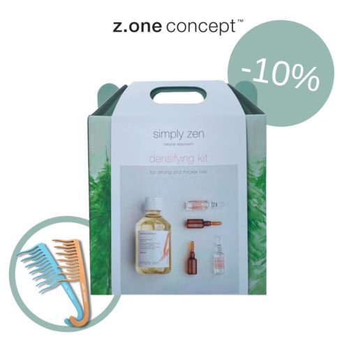 simply zen densifying KIT - hajerősítő csomag, hajhullás ellen + ajándék környezetbarát fésű